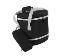 FUANA Bolsa de almacenamiento EVA para JBL PartyBox Encore 2 con funda para micrófono, 33,5 x 28 x 36 cm, negro, gris