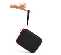 FUANA Bolsa de almacenamiento portátil de EVA para DJI Osmo Mobile 8, funda compacta para cardán con compartimentos organizados, 21 x 16 x 6 cm, cable de auriculares negro