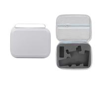 FUANA Bolsa de almacenamiento portátil de piel sintética para DJI Osmo Mobile 8, 21 x 16 x 6,5 cm, funda de transporte con diseño compacto para accesorios de cardán, color negro y gris