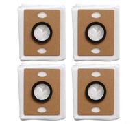 FUANA Bolsas de polvo de tela no tejida compatibles con robot aspirador ILIFE A30 y A30 Pro, filtración de cuatro capas con carbón activado, juego de 4 (juegos mensuales)