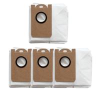 FUANA Bolsas de polvo para robot aspirador Ultenic T10 Pro/TS1, 4 capas de filtración no tejida, gran capacidad, color blanco, paquete de 4/10 varillas de espejo retrovisor
