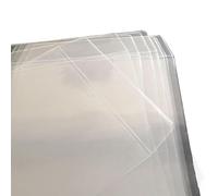 FUANA Bolsas protectoras de discos de vinilo transparente para discos LP de 12 pulgadas, 10 pulgadas, 7 pulgadas, fundas protectoras de PVC para protección de álbumes, paquete de 10 unidades de 10