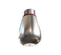 FUANA Boquilla de vapor de acero inoxidable para máquinas de espresso Gaggia, punta de vapor de 1 agujero, metal de grado alimenticio 304, 12 x 7 x 21 mm, color plateado