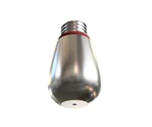 FUANA Boquilla de vapor de acero inoxidable para máquinas de espresso Gaggia, punta de vapor de 1 agujero, metal de grado alimenticio 304, 12 x 7 x 21 mm, color plateado