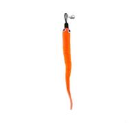 FUANA Cabeza de repuesto de juguete de peluche para gato de oruga, 22 cm de repuesto interactiva para gatos y gatitos de interior, accesorio suave para diversión diaria (naranja)