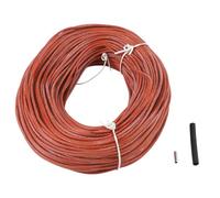 FUANA Cable de calefacción de fibra de carbono 12K 33 con emisión de infrarrojos lejanos (8 C18 m), aislamiento de silicona, clasificación 200, aplicaciones industriales/térmicas