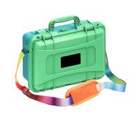 FUANA Caja de almacenamiento impermeable para Nintendo Switch, 35 x 26 x 15 cm, funda ABS con correa para el hombro, accesorio de viaje portátil para consola y juegos, compatible con accesorios Switch