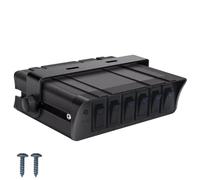 FUANA Caja de control de panel de interruptor basculante de 6 bandas, 12 V, 40 A, con fusible para coche, camión, caravana y barco