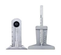 FUANA Calibre de profundidad para neumáticos de coche de acero inoxidable para medición precisa y seguridad, 0-30 mm y 0-50 mm, plata, 2 piezas de 0-30 mm y 0-50 mm