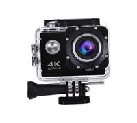 FUANA Cámara de acción impermeable 4K HD con WiFi, funda de buceo de 30 m y estabilización de imagen, vlogging, ciclismo y aventura deportiva al aire libre, color negro