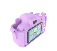 FUANA Cámara digital para niños con lentes duales de 20 MP y video HD de 1080P, memoria de 32 GB, pantalla IPS de 2 pulgadas, diseño seguro para niños a prueba de golpes, compatible con PC + ABS, rosa