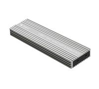 FUANA Carcasa M.2 SSD para NVMe NGFF, tipo C 3.2 hasta 10 Gbps, carcasa de disco duro portátil de aleación de aluminio con aletas de disipación de calor, compatible con laptop, tableta de escritorio