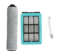 FUANA Cepillo de rodillo y filtro de repuesto para limpiador de suelos Bissell CrossWave 3831 HF2 3845 3847 3848, juego de 3 piezas con cepillo de limpieza
