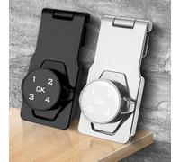 FUANA Cerradura de contraseña para armario, refrigerador y puerta corrediza, cuerpo de aleación de zinc, diseño sin llave, 3 pulgadas, cerradura de puerta negra o plateada