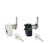 FUANA Cerradura mecánica de aleación de zinc de 3 dígitos para buzón, armario, cajón, leva, 20/25 mm, cerradura de puerta negra y blanca