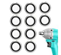 FUANA Clip de retención de 1/2 pulgada con llave de juntas tóricas, juego de 10 piezas de retenedores antidesprendimiento de hierro y broche