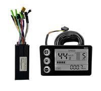 FUANA Controlador de bicicleta eléctrica de onda sinusoidal de 36-48 V 30 A 1000 W con pantalla LCD S866 para scooter eléctrico, compatible con protocolo UART n.º 2, 12 meses, negro