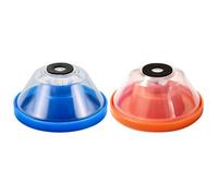 FUANA Cubierta de colector de polvo para brocas de 4-10 mm en forma de cuenco, sello de hebilla a prueba de fugas, esponja absorbente de golpes y construcción de PVC/PP, para perforación de pared