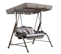 FUANA Cubierta de repuesto para columpio de jardín de 2 o 3 plazas, poliéster 190T impermeable, kit de reparación de bicicletas verde