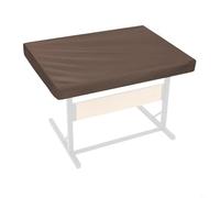FUANA Cubierta de tablero de rompecabezas impermeable negra en tela Oxford 210D para protección de mesa de rompecabezas de 1500 piezas con cierre de cordón (café 92 x 69 x 20 cm)