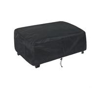FUANA Cubierta impermeable para barbacoa 420D para Plancha, protección de parrilla al aire libre a prueba de salpicaduras con cordón, 55 x 55 x 27 cm