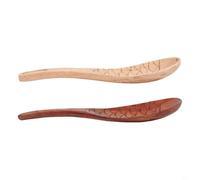 FUANA Cuchara para servir arroz, paleta de madera sin arroz, cuchara de arroz multifuncional para arroz, puré de papas, servir, mezclar (pequeña)