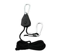 FUANA Cuerdas tensoras de tienda de campaña de 1/8 pulgadas con polea, hebilla de metal y cuerda de nailon para toldo de camping, cuerda de paracaídas con fuerte capacidad de carga, kit de cierre fijo