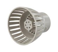 FUANA Desagüe de estanque fácil de instalar, ángulo ajustable para trampa de hojas, estanques koi, colector de desechos de plástico resistente con taza grande de 50-110 mm