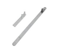 FUANA Dobladora manual de alambre de acero de alto carbono, herramienta dobladora de varillas y ganchos para moldear ángulos precisos en construcción y talleres de muebles, color gris plateado