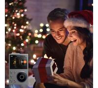 FUANA DSD256 - Reproductor de música sin pérdidas con pantalla de 2.4 pulgadas, cuerpo de aleación de zinc, soporte de tarjeta TF de hasta 256 GB, para MP3/WAV/APE/FLAC, cable de auriculares de salida