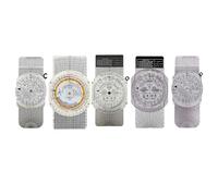 FUANA E6B E6B-P5 - Plotter de aviación circular para entrenamiento de pilotos y cálculos de navegación, plástico/metal, 9.05 x 4.72 pulgadas