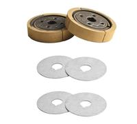 FUANA Embrague para generador de motor EH12 EH12-2D/2B y Mikasa MT-72FW, 15 mm de diámetro interior x 80 mm de diámetro exterior, construcción de metal con junta, 1 o 2 juegos de 2 juegos