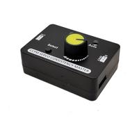 FUANA ESC - Probador de motor con luz indicadora de tres velocidades, herramienta de detección de centrado y retroceso de alta precisión para aviones RC y modelos de control remoto, color negro