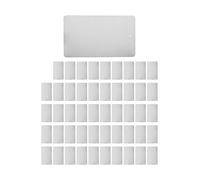 FUANA Etiquetas de aluminio para plantas, árboles, flores y jardín, identificación de 3.1 x 1.8 pulgadas, etiquetas de metal rústico, paquete de 50