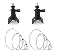 FUANA EufyCam - Juego de 2 soportes ajustables para poste de pared para Arlo for Pro, juego de soportes seguros