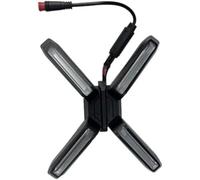 FUANA Faro delantero en forma de X para Ninebot para ZT3 para Pro, luz LED superbrillante con iluminación de área amplia
