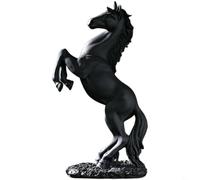 FUANA Figura clásica de caballo de resina europea, detallada para escultura para decoración de oficina en casa, símbolo de éxito inspirador, adorno para estante (A)