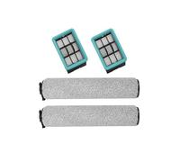 FUANA Filtro de cepillo de rodillo reemplazable para limpiador de suelos Bissell CrossWave HF2/3845N/3831, paquete de 2 con 2 filtros, plástico, 35 x 59 x 94 mm