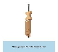 FUANA FlashForge AD5X - Conjunto de boquilla de acero endurecido, 0,25/0,4/0,6/0,8 mm, liberación rápida sin herramientas, alta temperatura 300 °C, resistente a fugas para PLA/PETG/ABS/TPU/Nylon/PC/PP