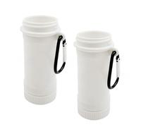 FUANA For Cirkul Flavor Cartridge Holder Contenedor de almacenamiento para cartuchos Cirkul con sello a prueba de fugas, paquete de 2, utensilios de cocina blancos