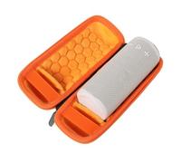 FUANA Funda de almacenamiento portátil de EVA para altavoz JBL Grip, 22 x 9 x 9 cm, con correa para el hombro y mosquetón, funda protectora compacta para cable de auriculares de uso en exteriores