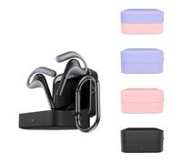 FUANA Funda de silicona para auriculares Timekettle W4 Pro, protectora y ligera con agarre texturizado, para W4 Pro, cable de auriculares negro