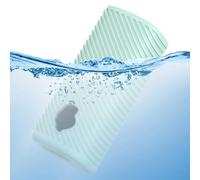 FUANA Funda de silicona para Skullcandy Dime-Evo, resistente a los golpes y a los arañazos, con ajuste personalizado, diseño portátil ligero, cable de auriculares negro