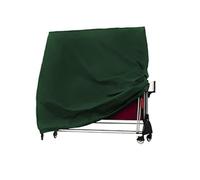 FUANA Funda de tenis de mesa al aire libre para mesa de ping pong, tela Oxford 210D, impermeable y resistente a los rayos UV, 165 x 70 x 185 cm, verde/gris