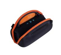 FUANA Funda de transporte impermeable de EVA para JBL Charge 6, portátil, con correa para el hombro, 24,5 x 16 x 11 cm, para cable de auriculares negro/gris/naranja/rojo