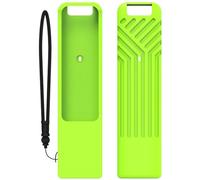 FUANA Funda protectora de silicona luminosa para LG MR25GA con cordón, función que brilla en la oscuridad, ajuste personalizado, protección contra arañazos, color negro, azul luminoso, verde luminoso