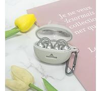 FUANA Funda protectora de silicona para auriculares Baseus MC1 Pro, impermeable, a prueba de golpes, polvo con mosquetón, protección contra caídas de 360°