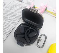 FUANA Funda protectora para auriculares SHOKZ OpenFit2 T920, funda de TPU impermeable y resistente a la suciedad con protección de 360°, cable de auriculares rosa transparente