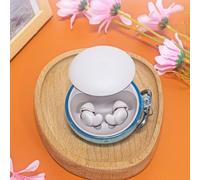 FUANA Funda protectora transparente para Soundcore Sleep A20, funda de TPU suave con ajuste resistente a los arañazos, diseño compacto para viajes, paquete de 3 modelos compatibles con cable de