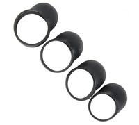 FUANA Fundas de silicona para dedos de tambor para instrumentos de percusión de lengua de acero, fundas antideslizantes, juego de 4 piezas (índice/medio/anillo/pequeño), color negro